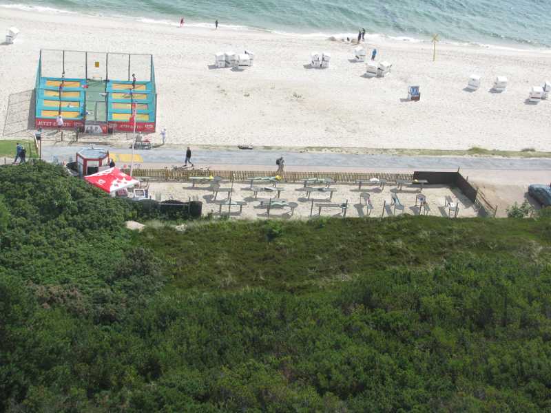 Das Trampolin vom Leuchtturm aus fotografiert